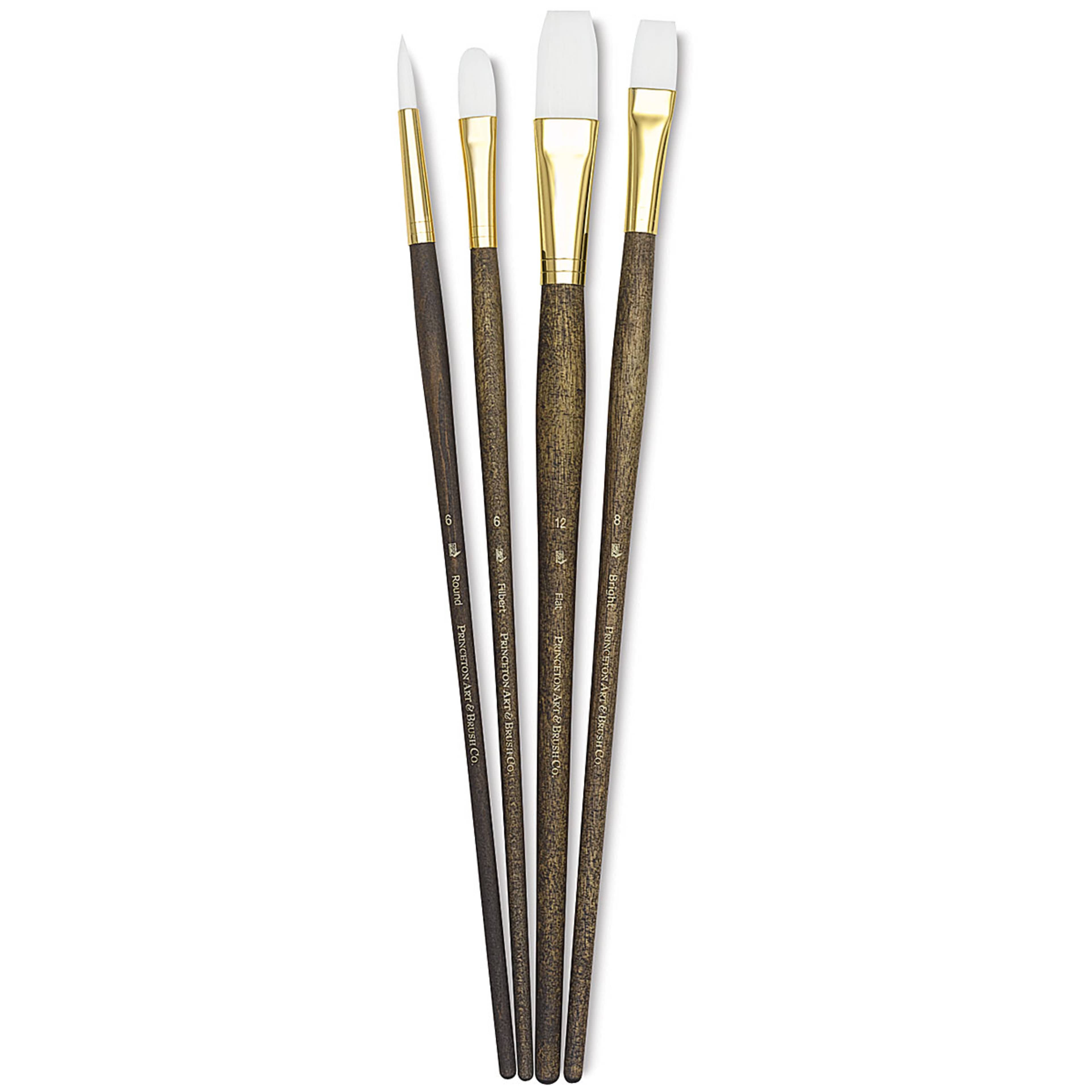 Princeton - Real Value - Long Handle Synthetic Taklon Brush Set