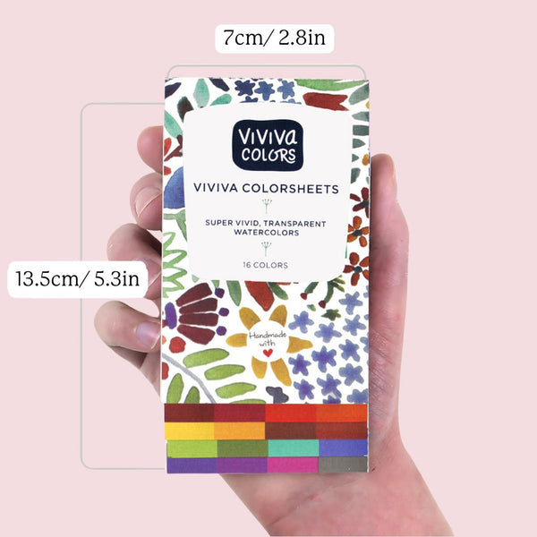 Viviva Watercolours - Colorsheets (16 Colors Original Set)