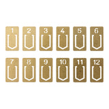 Midori - Brass Number Clip