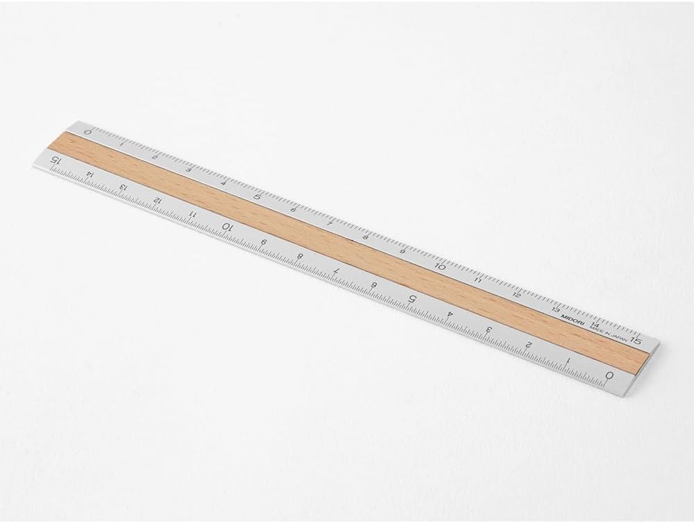 Midori - Règle en aluminium 15 cm