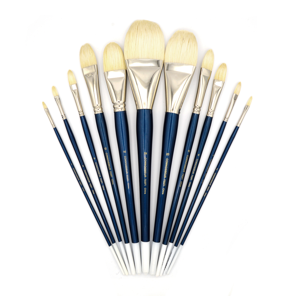 Brosses en poils de porc naturels