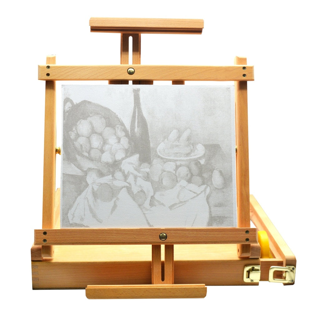 Chevalet à croquis en bois foncé