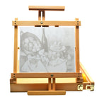 Chevalet à croquis en bois foncé