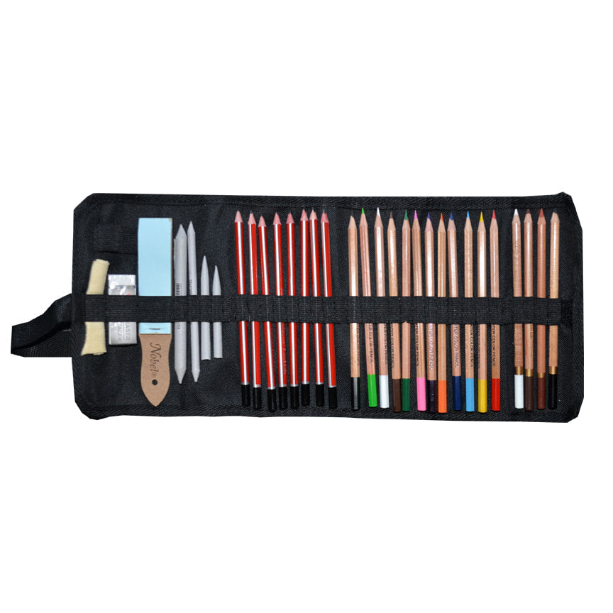 Pencil Case Roll with 38 Pencil Slots