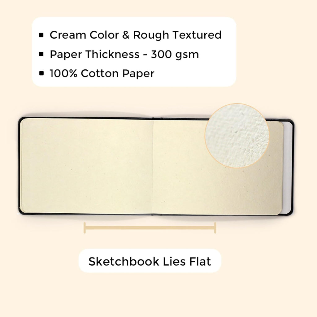 Viviva- Carnet d'aquarelle 300g/m² grain fin (100% coton)