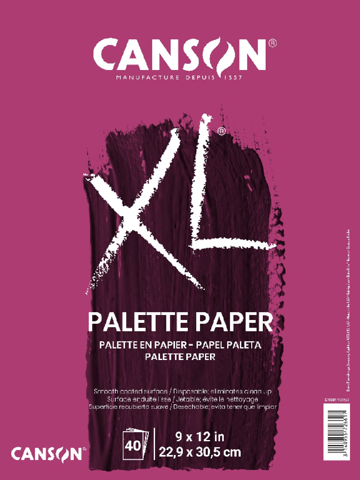 Canson - XL Disposable Palette Paper Pad 9"x12"