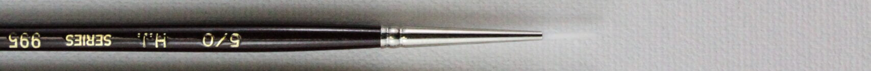 HJ - Brosses à manche court en taklon blanc 