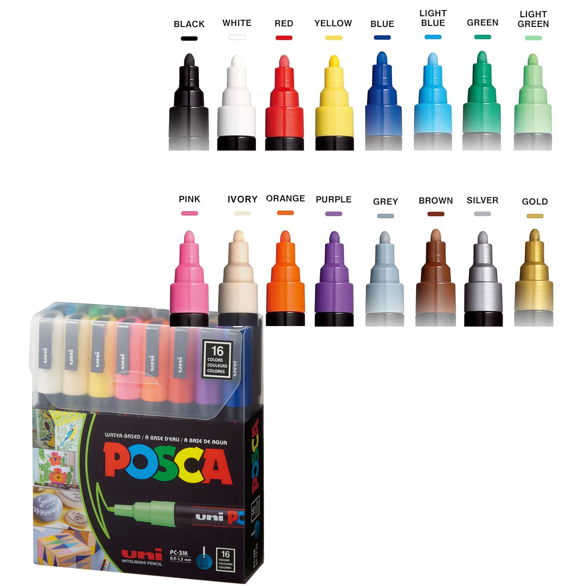 MEZZO\" THE POLiCY ポスカ Posca - Paint Marker Sets – Art Shack