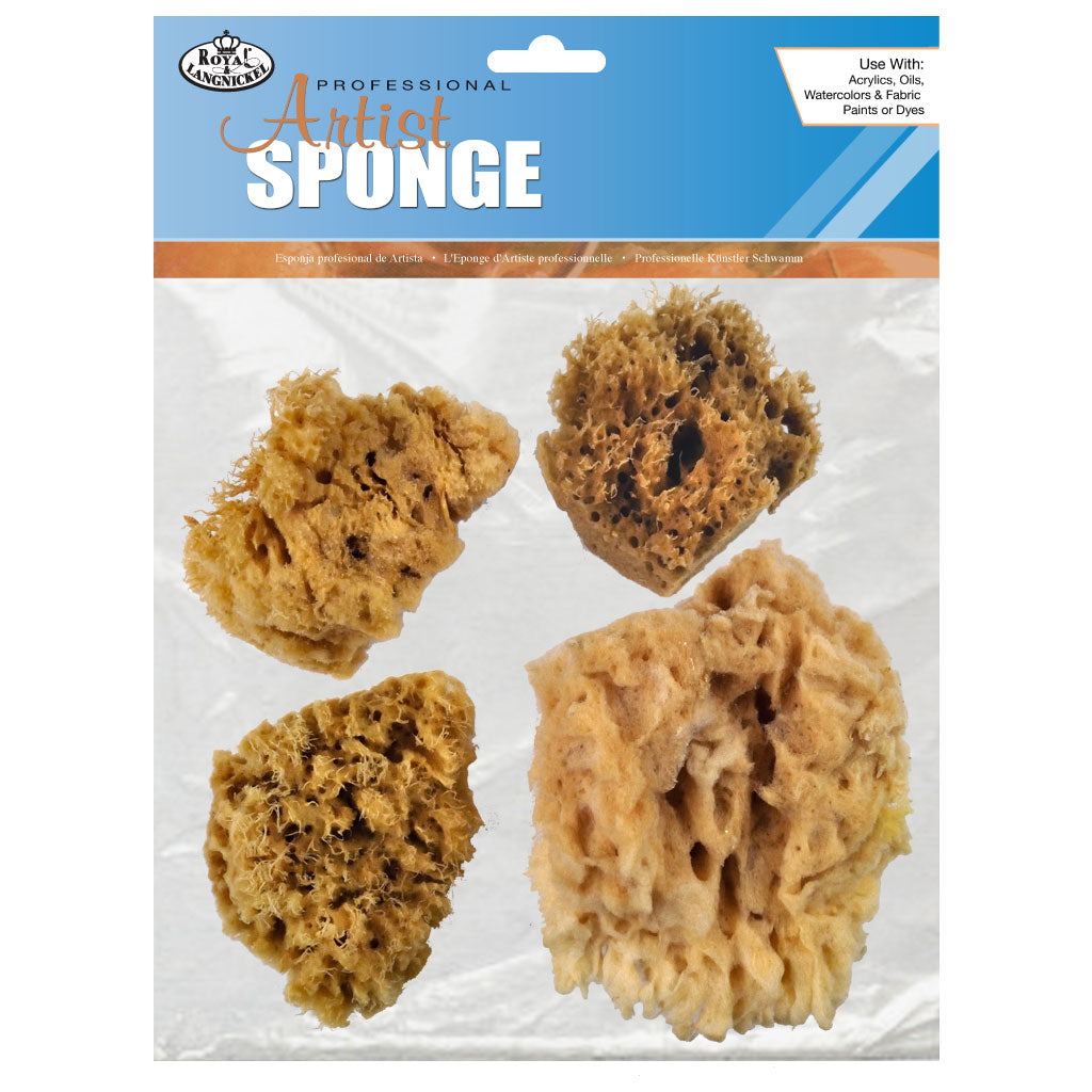 Royal Brush - Sea Wool Sponges 4pk