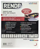 Crescent - RENDR Soft-Cover Sketch Pad, 9" x 12"