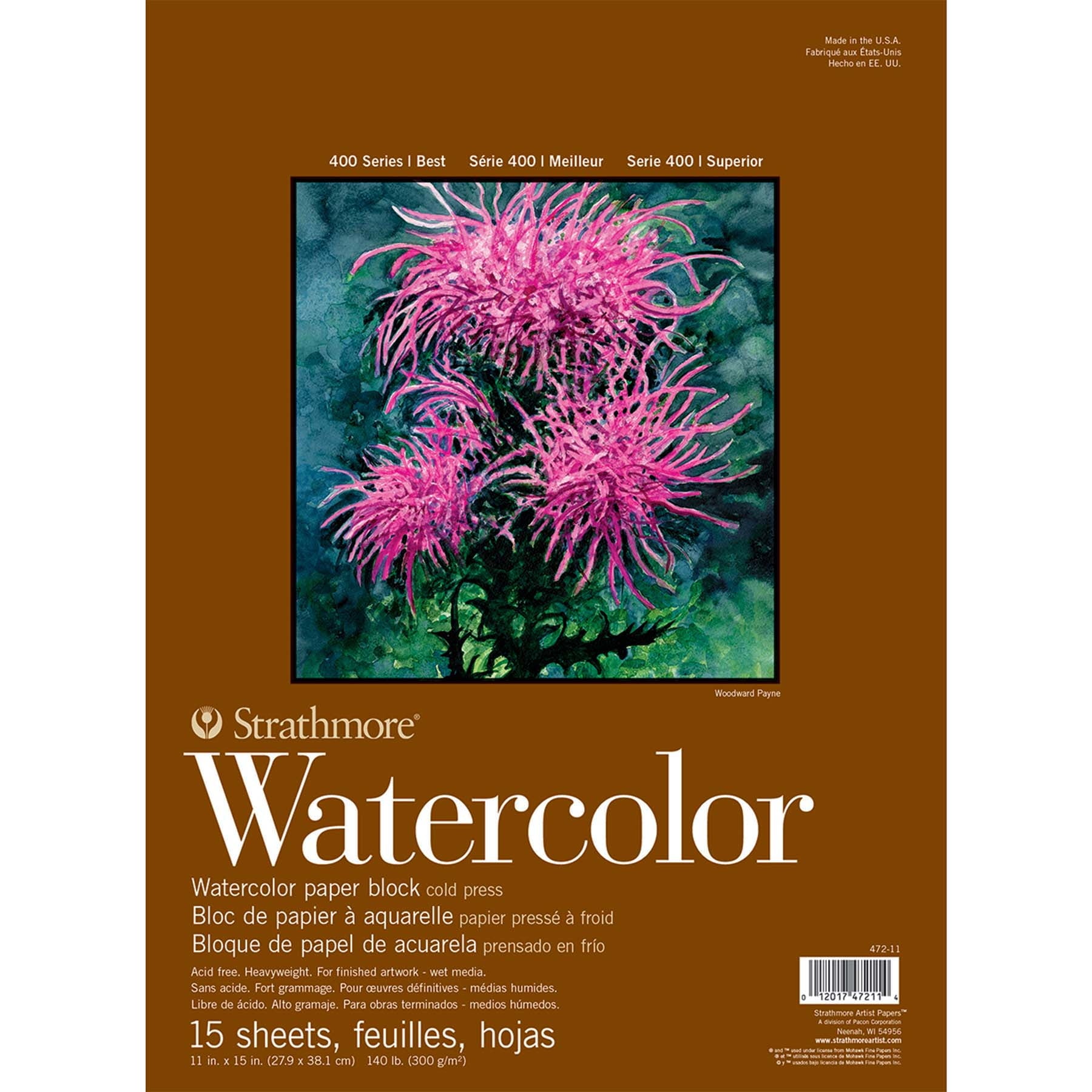Strathmore - 400 Series Watercolour Cold Press Paper Block (140lbs)