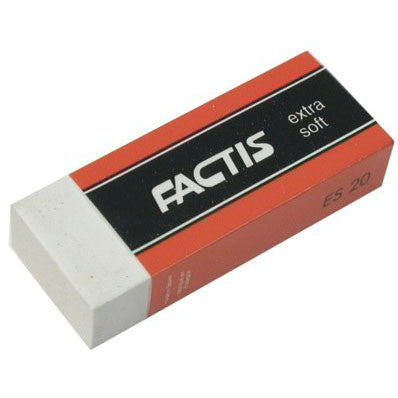 Factis - Gomme vinyle blanche