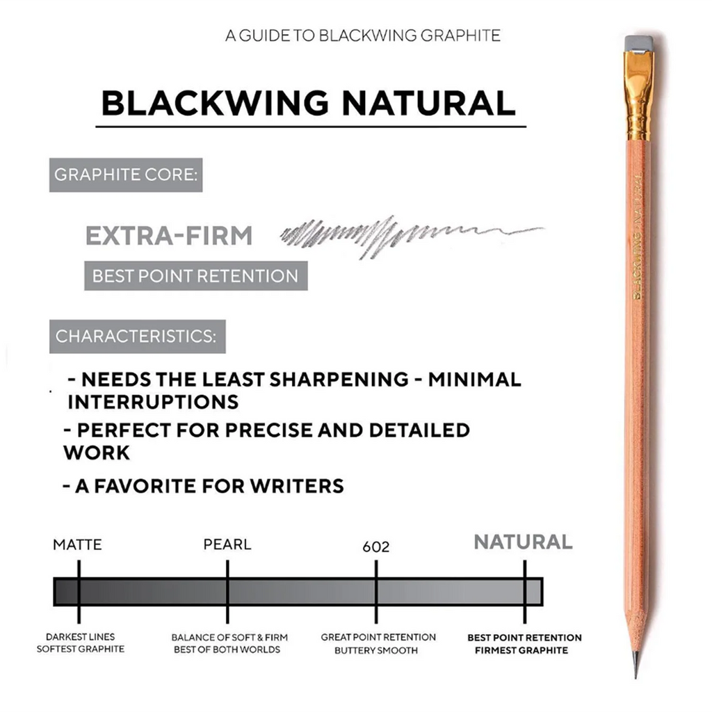 Blackwing - Natural (Extra Firm Graphite) - 12pk