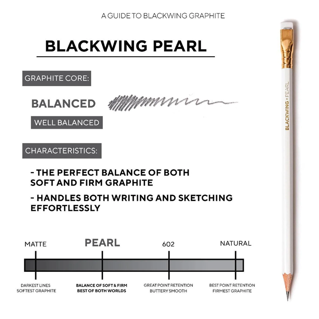 Blackwing - Perle (Graphite équilibré) - Paquet de 12