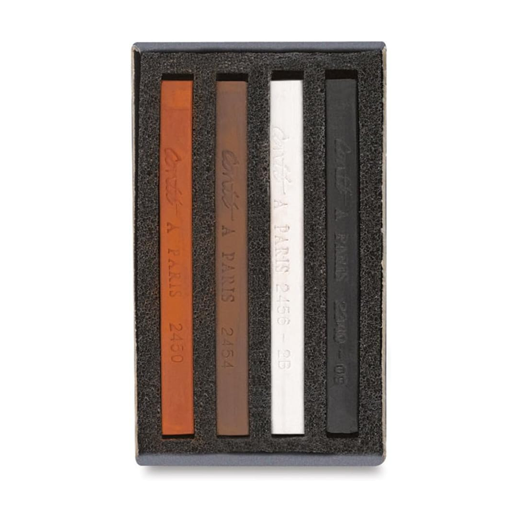 Conté - Boîte d'allumettes à crayons, lot de 4