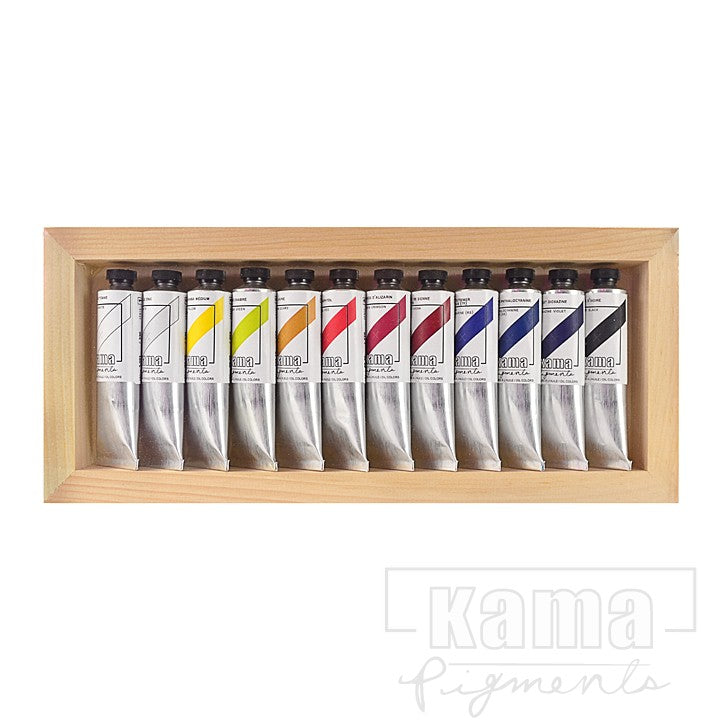 Kama - Oil Paints Assortment, 12 Colors