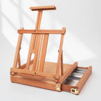 Chevalet à croquis en bois foncé