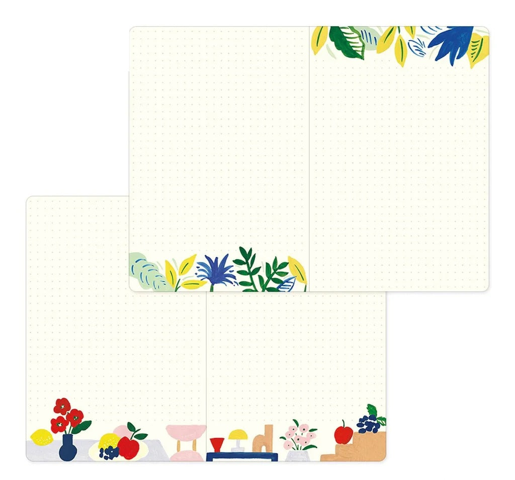 Midori - Yuru Log Book - Motif Textile (B6)