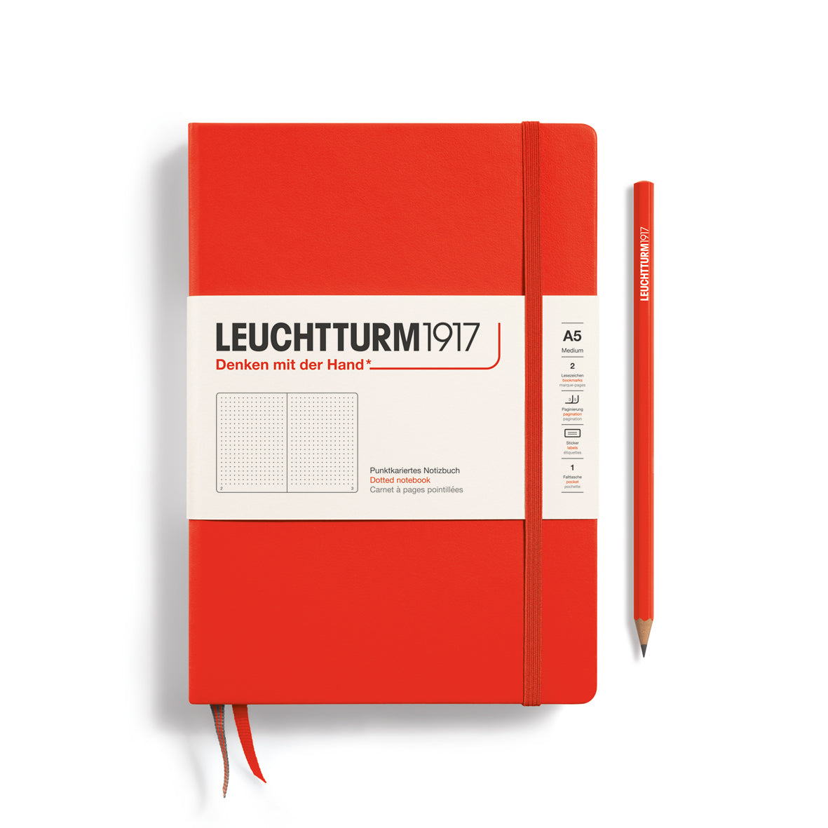 Leuchtturm - Carnet de notes Nouvelles couleurs (2024) Couverture rigide A5 Medium