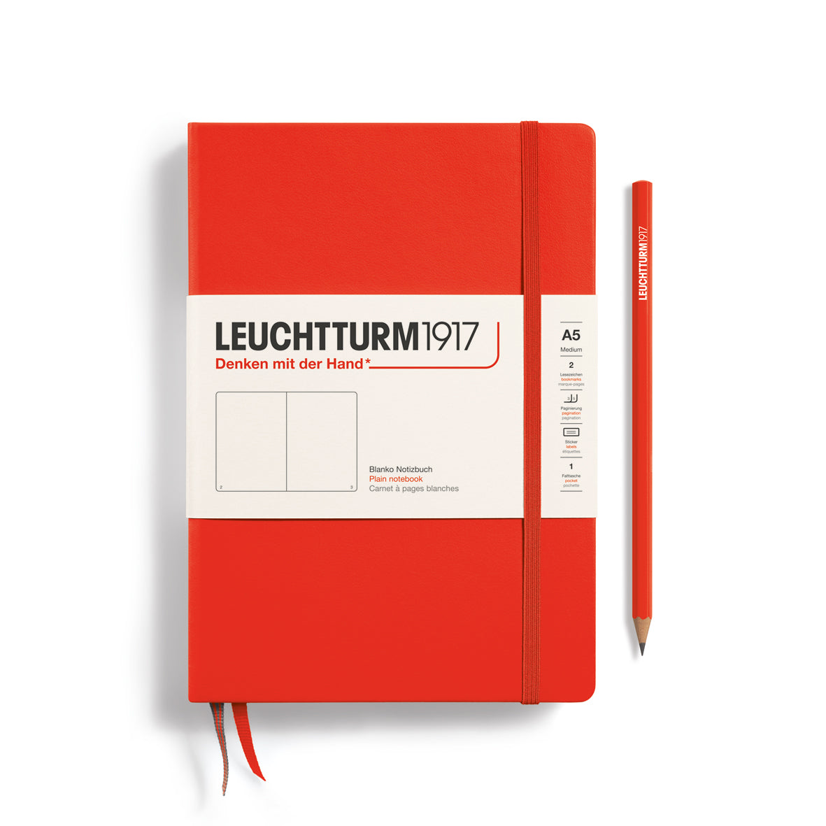 Leuchtturm - Carnet de notes Nouvelles couleurs (2024) Couverture rigide A5 Medium