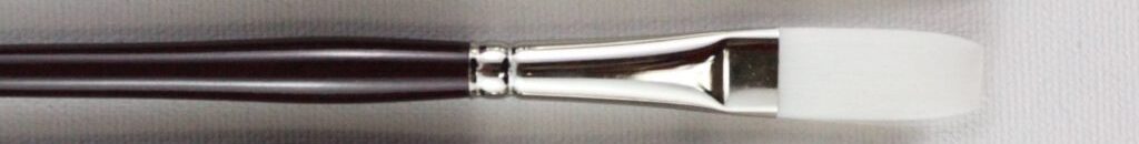 HJ - Brosses à manche court en taklon blanc 