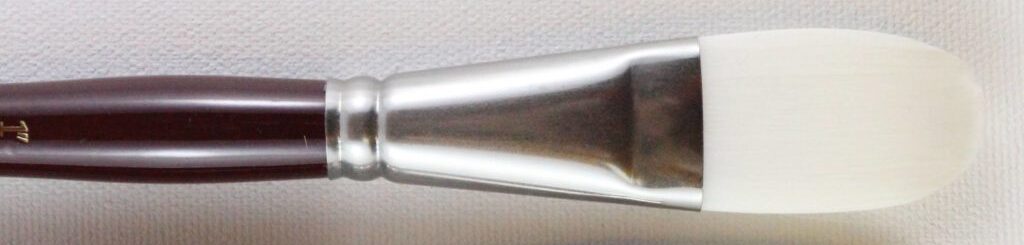 HJ - Brosses à manche court en taklon blanc 