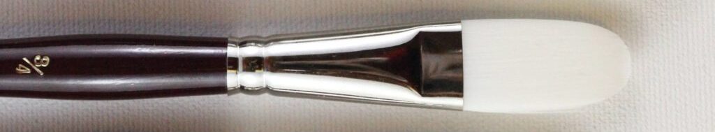 HJ - Brosses à manche court en taklon blanc 