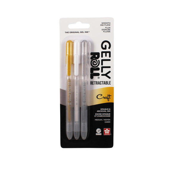 Sakura - Gelly Roll Retractable Pen Set, 3-Pens