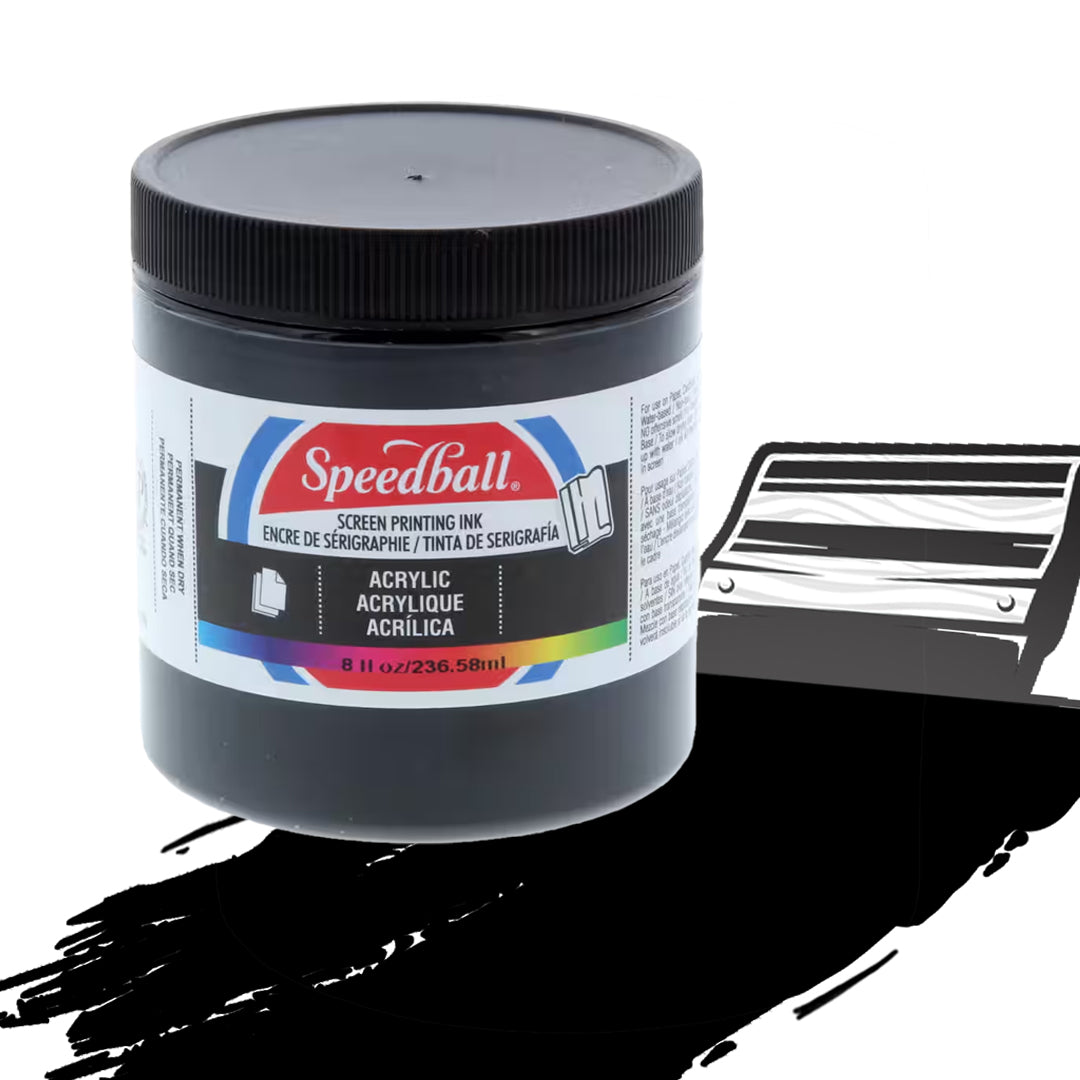 Encres acryliques Speedball pour sérigraphie, 237 ml (8 oz).