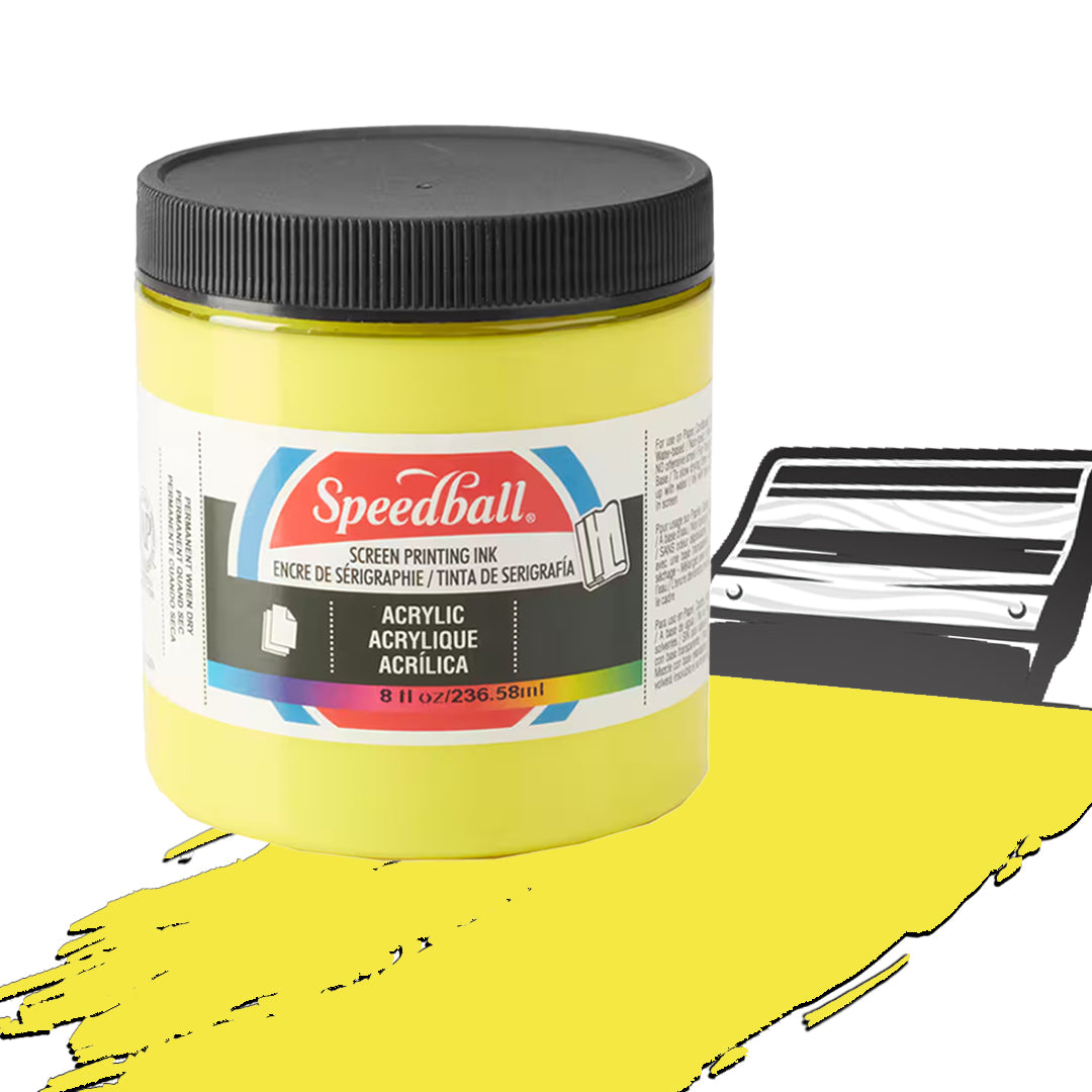 Encres acryliques Speedball pour sérigraphie, 237 ml (8 oz).