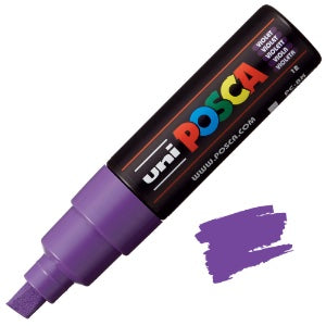 POSCA - Marqueurs peinture - Pointe biseautée 8 mm (PC-8K)