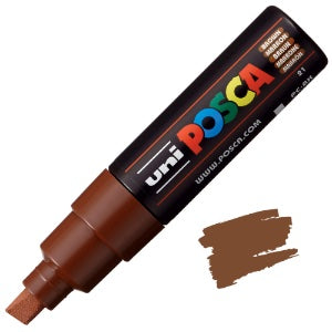 POSCA - Marqueurs peinture - Pointe biseautée 8 mm (PC-8K)