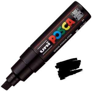 POSCA - Marqueurs peinture - Pointe biseautée 8 mm (PC-8K)