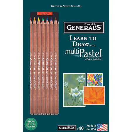 General's - Learn to Draw with Multi Pastel Chalk Pencils