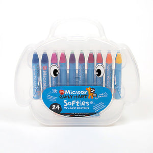 Micador - Softies Tri-Grip Crayons 24 Set