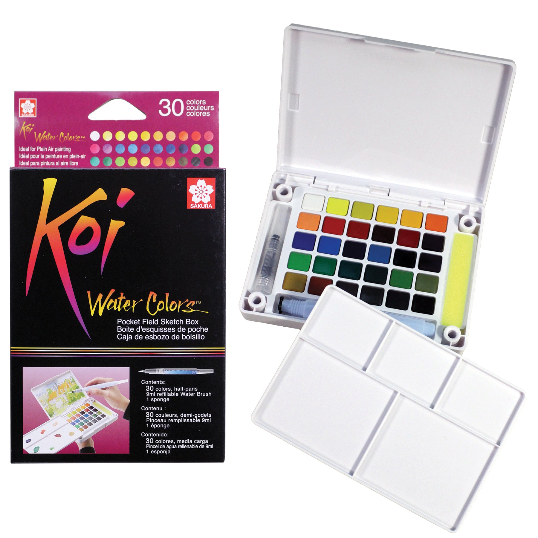 Koi - Coffret de croquis de poche à l'aquarelle