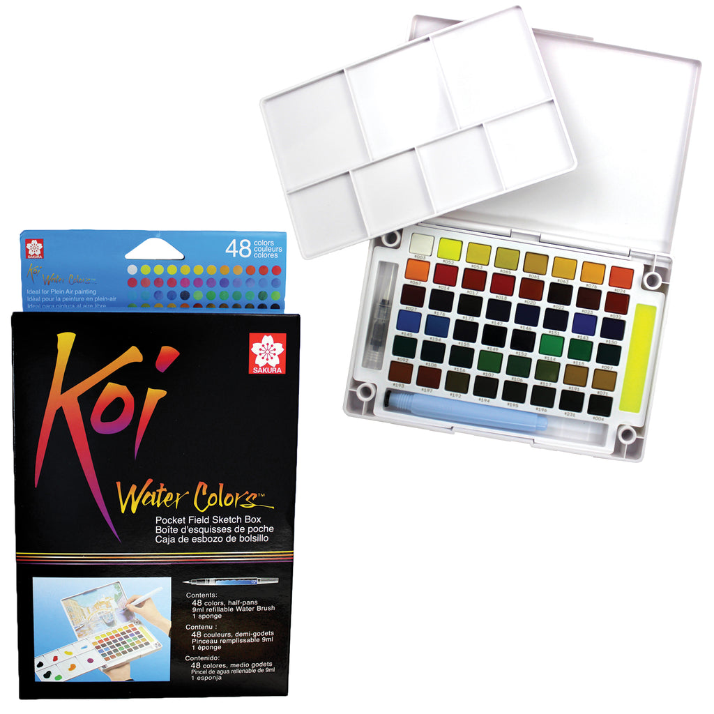 Koi - Coffret de croquis de poche à l'aquarelle
