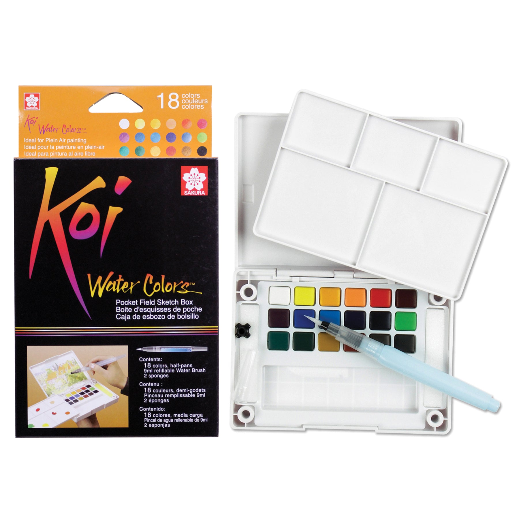 Koi - Coffret de croquis de poche à l'aquarelle