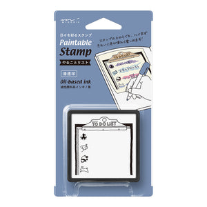 Midori- Paintable Stamp Pre-Inked