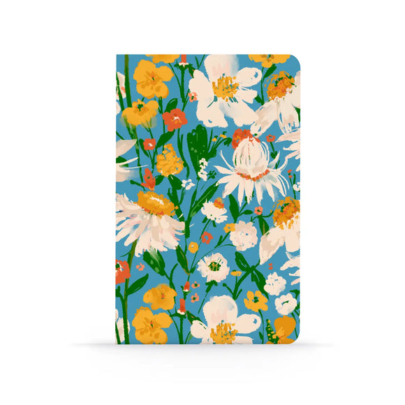 Denik - Blue Bouquet Layflat Notebook