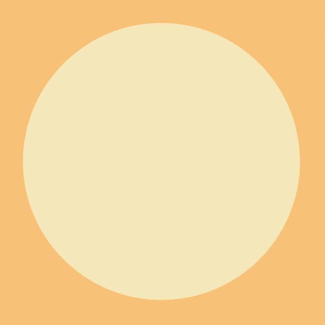 Papier de riz rond monté, 38 cm x 38 cm