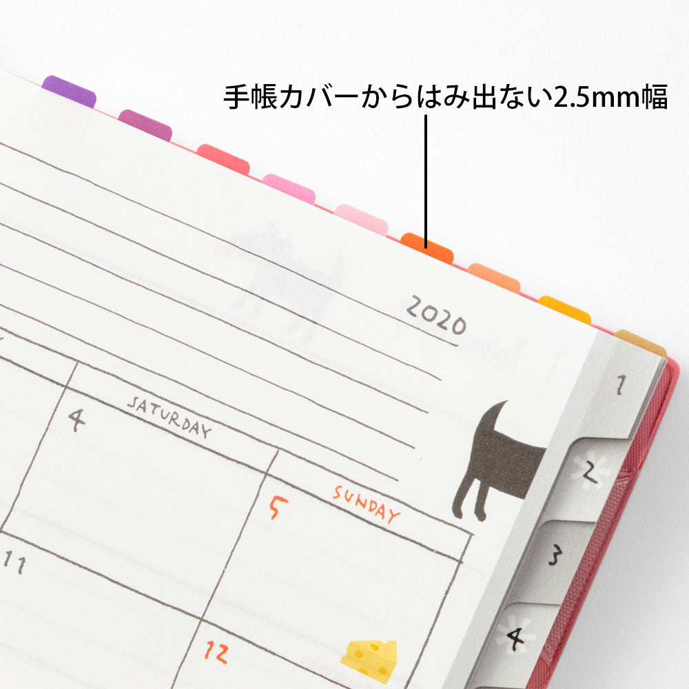 Midori - Étiquette d'index, 24 couleurs