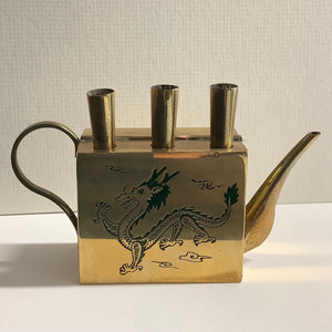 FC Art - Brass Pourer with Brush Holder - Dragon