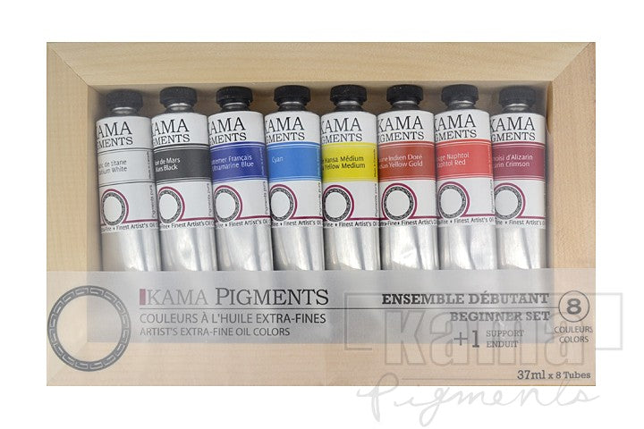 Kama - Assortiment de peintures à l'huile, 8 couleurs