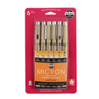 Sakura - Ensembles de stylos Micron, encre noire