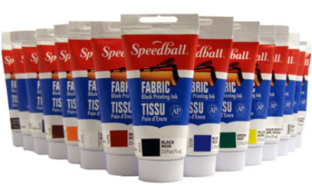 Speedball - Encres textiles pour impression au bloc 70 ml