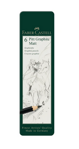 Faber-Castell - Pitt Graphite Matt Pencils, 6pk