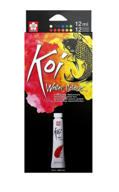 Koi - Coffret de tubes d'aquarelle