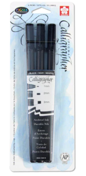 Sakura - Pigma Calligrapher 3-Pen Set (1, 2 & 3mm)