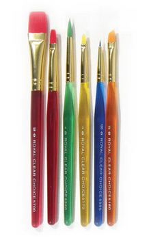 Kids Brush Set Multi Colored Handles 6pcs